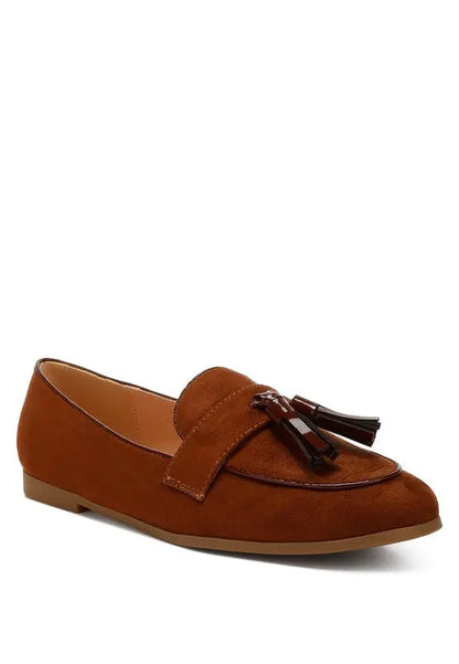 Folklore Micro Suede Tassel Loafers Rag Company