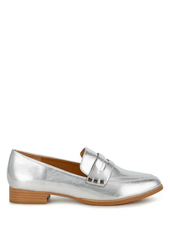 Potania Penny Strap Metallic Loafers Rag Company