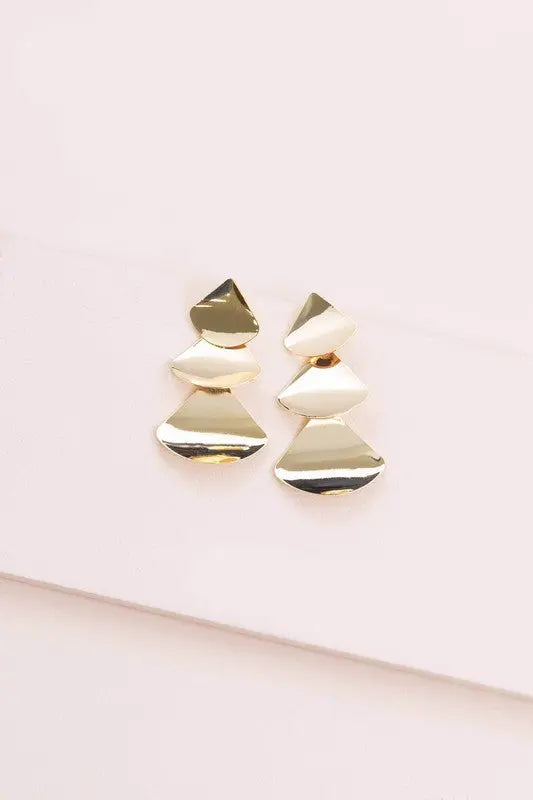 Falling Gold Earrings Lovoda