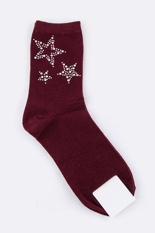 Crystal Star Fashion Socks