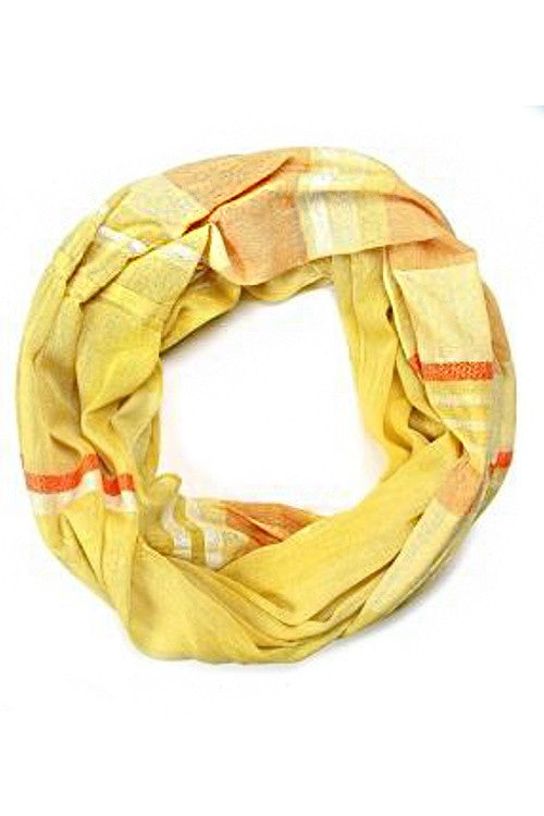 Mix Stripes Large Cotton Fashion Infinity Scarf