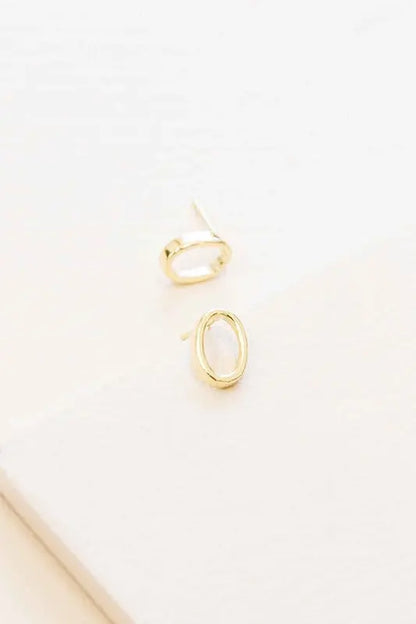 Oval Outline Earrings Lovoda