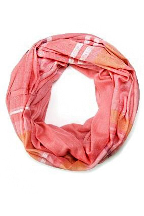 Mix Stripes Large Cotton Fashion Infinity Scarf