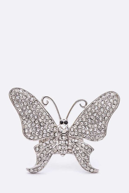 Crystal Butterfly Iconic Stretch Ring