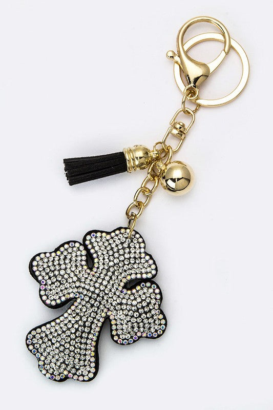 Crystal Cross Key Charm