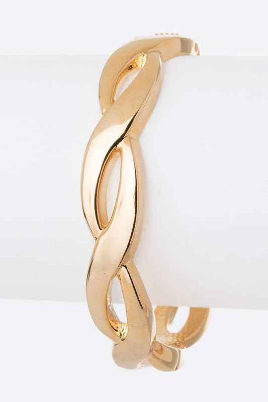 Twist Design Hinge Bangle