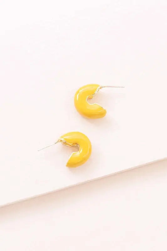 Thick Mini Hoop Earrings Lovoda