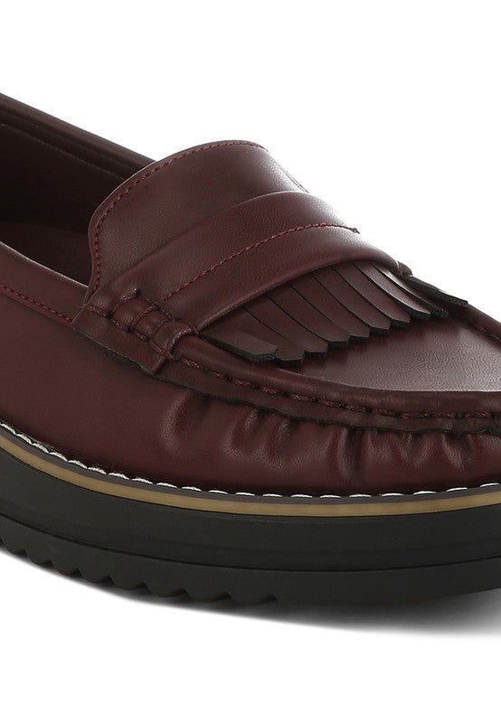 Croyda Fringed Nubuck Loafers