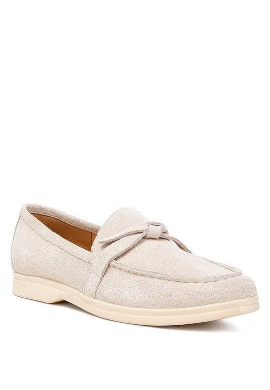 Nautica Genuine Suede Knot Detailed Loafers Rag Company