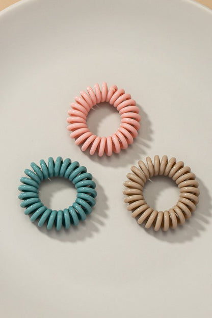 3-Piece Set Coil Hair Ties