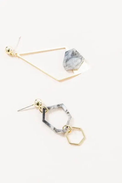 Marble Drop Earrings Lovoda