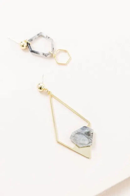 Marble Drop Earrings Lovoda