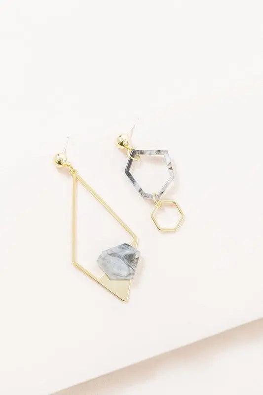 Marble Drop Earrings Lovoda