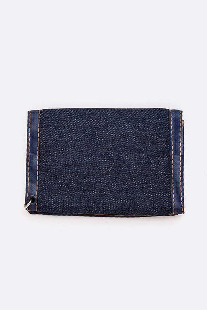 LOVE USA Sequin Patch Denim Wallet