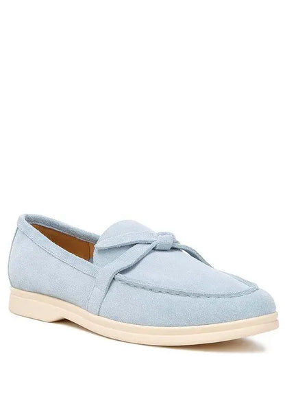 Nautica Genuine Suede Knot Detailed Loafers Rag Company