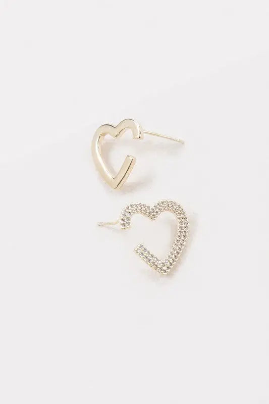 Pair of Hearts Earrings Lovoda