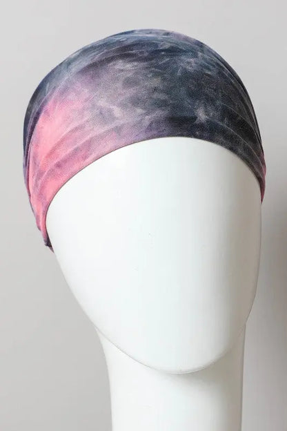 Wide Band Tie Dye Headwrap