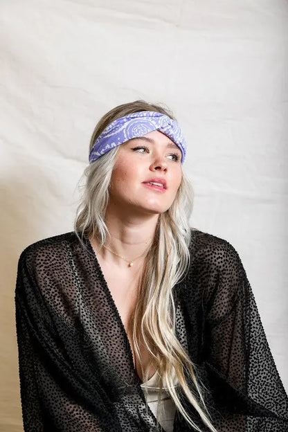 Large Paisley Print Bright Boho Headwrap