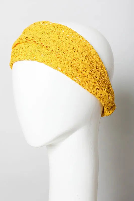 Bohemian Lace Stretch Headwrap