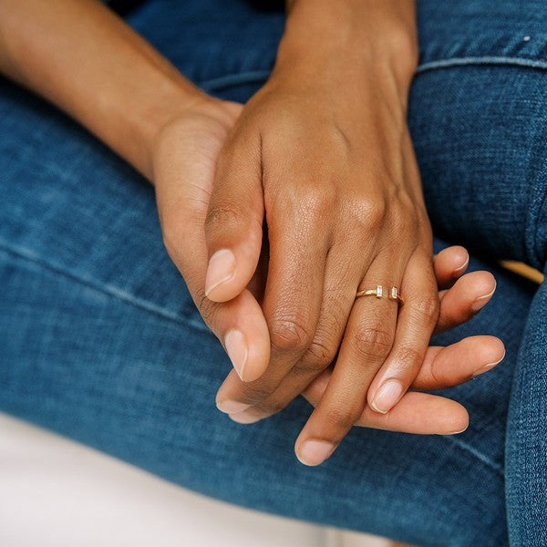 Stevie Adjustable Baguette Ring