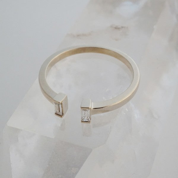 Stevie Adjustable Baguette Ring