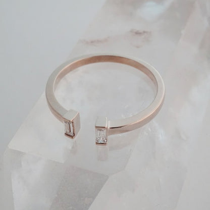 Stevie Adjustable Baguette Ring