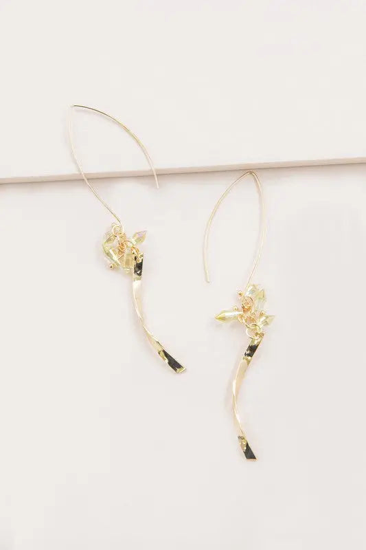 Twist Arc Threader Earrings Lovoda