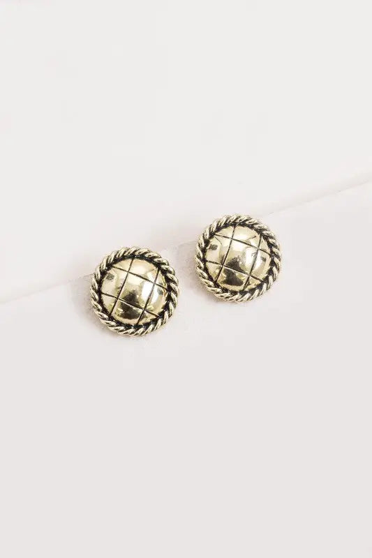 Vintage Button Earrings Lovoda