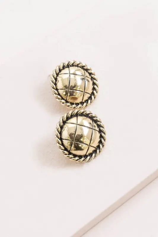 Vintage Button Earrings Lovoda