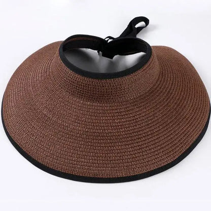 STRAW VISOR SUN HAT