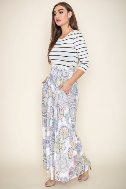 Plus Sash Maxi Dress With Pockets