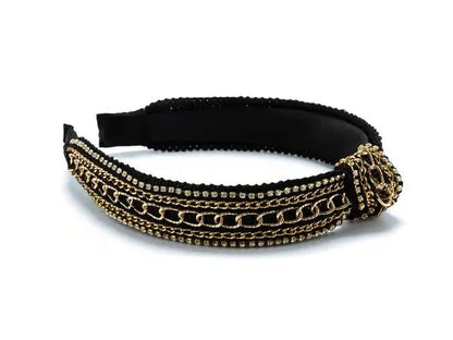 STONE CHAIN MIX THICK HEADBAND