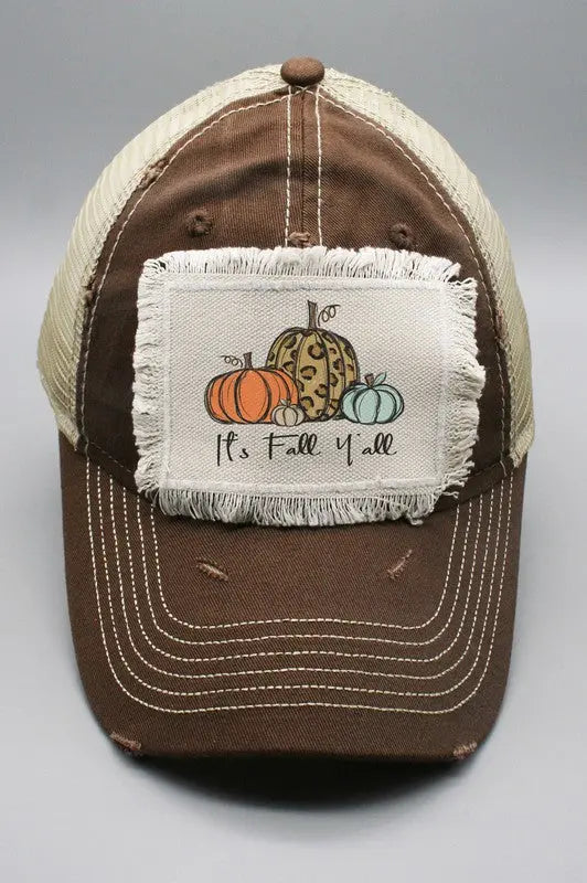 It's Fall Y'all Patch Hat Cali Boutique