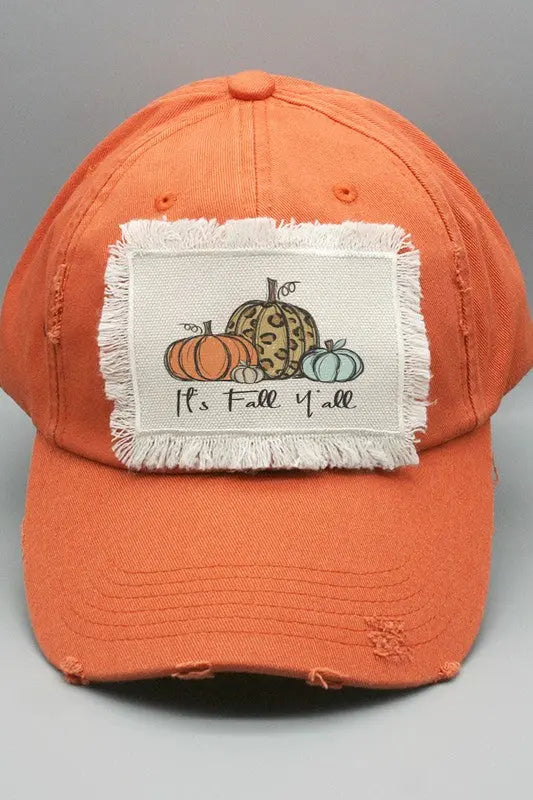 It's Fall Y'all Patch Hat Cali Boutique