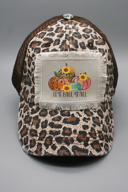 It's Fall Yall Sunflower Pumpkins Patch Hat