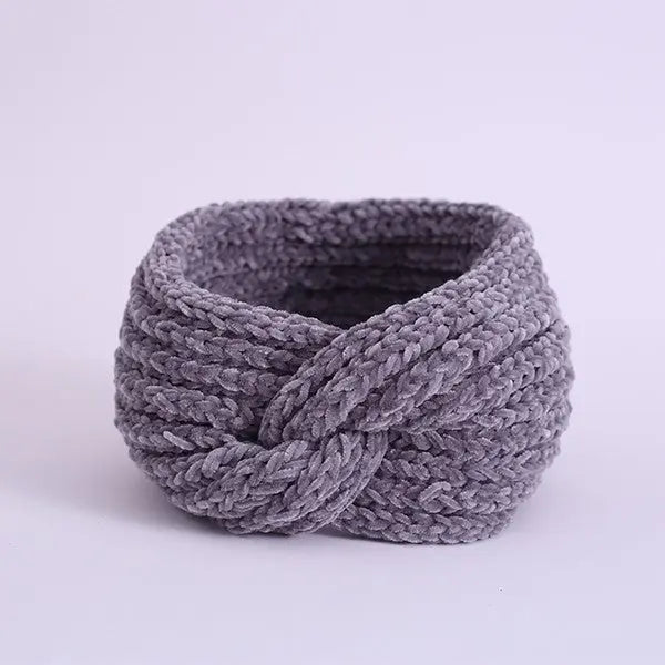 COZY CHENILLE-STYLE YARN HEAD BAND