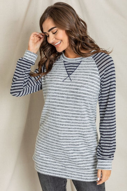 Stripe Two Tone Tunic