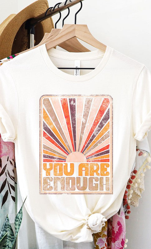 Retro You Are Enough Graphic Tee