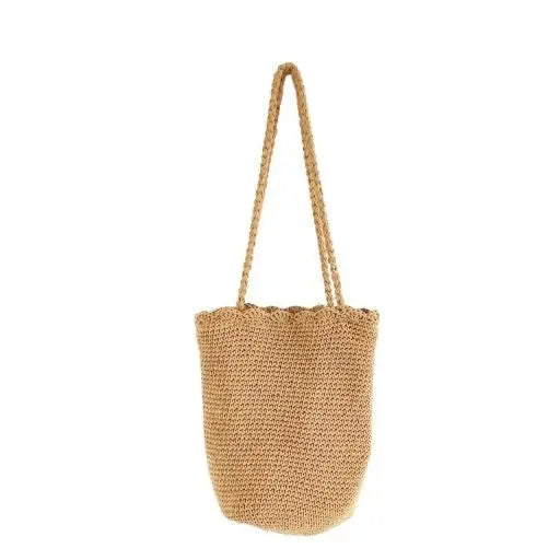 Knitted Scalloped Edge Tote Ellison and Young