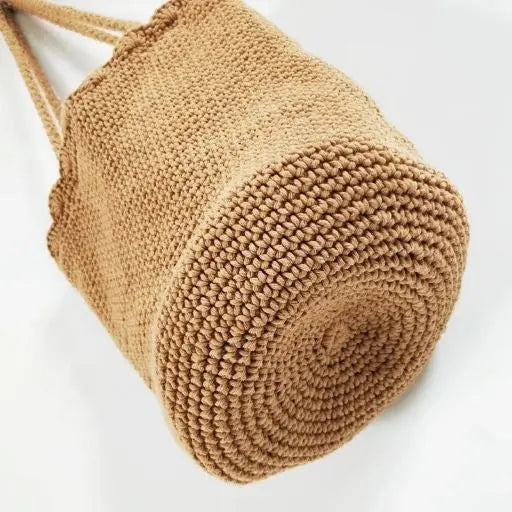 Knitted Scalloped Edge Tote Ellison and Young