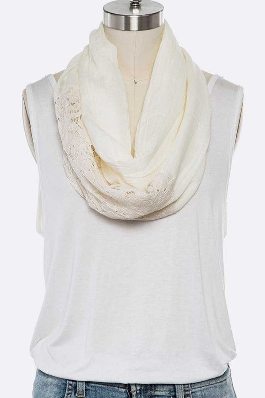 Cotton Lace Iconic Infinity Scarf