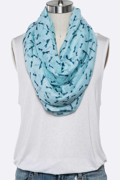 Dragonfly Large Infinity Scarf