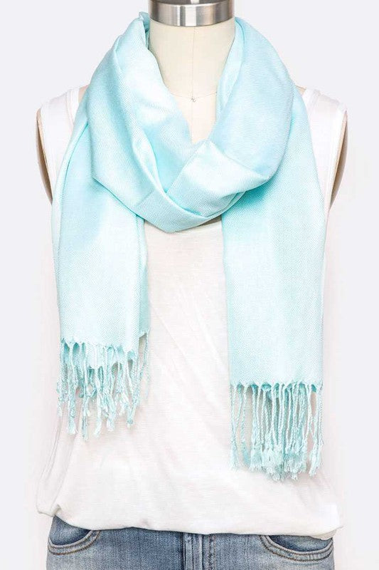 Large Silk Blend Pashmina Scarf