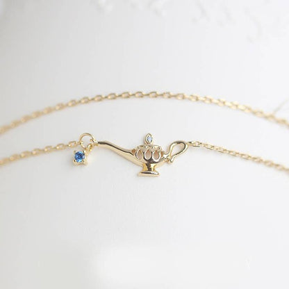 14K Gold Magic Lamp Bracelet