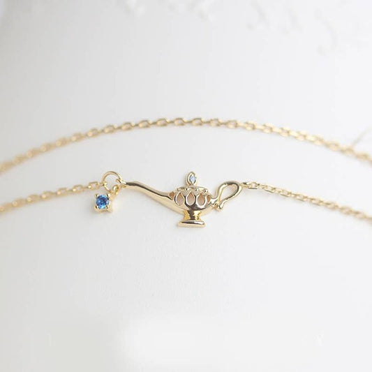 14K Gold Magic Lamp Bracelet