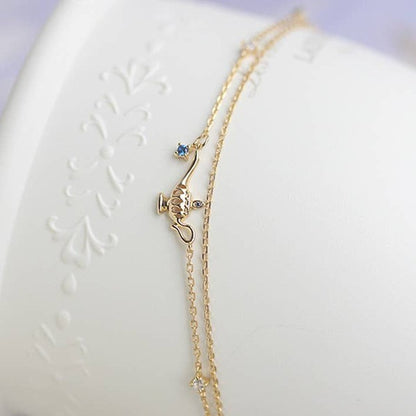 14K Gold Magic Lamp Bracelet