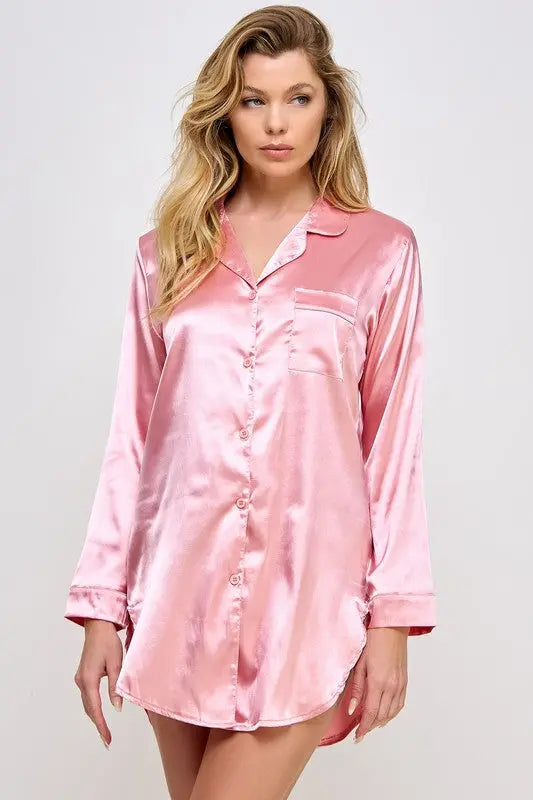 Kimberly Satin Sleepshirt BE WICKED