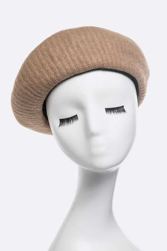 Puffy Soft Wool Blend Beret LA Jewelry Plaza