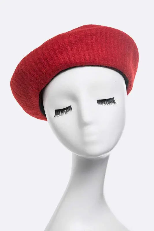 Puffy Soft Wool Blend Beret LA Jewelry Plaza