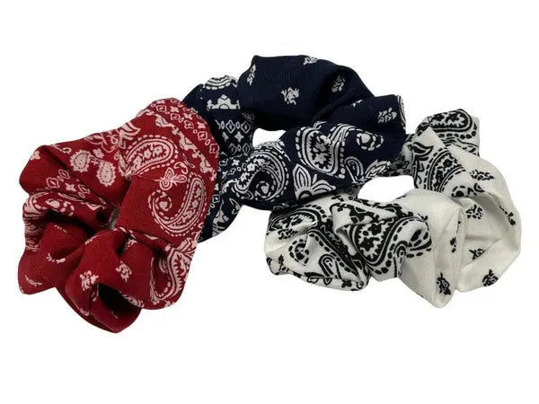 Paisley Hair Scrunchie